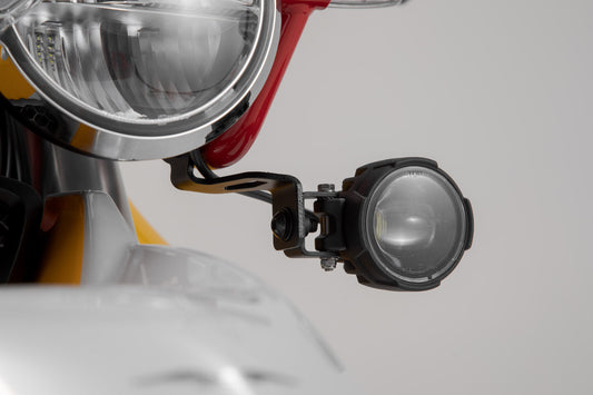 SW-Motech EVO Fernscheinwerfer-Kit | Schwarz. Triumph Tiger 900/GT/Rally/Pro (19-23).
