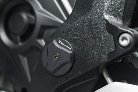 SW-Motech Rahmenkappen-Set | Schwarz. KTM 1050/1090/1190 Adv,1290 SAdv.