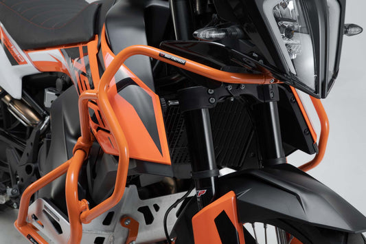 SW-Motech Oberer Sturzbügel | Orange. KTM 790 Adv/R (19-21), 890 Adv/R (20-22).