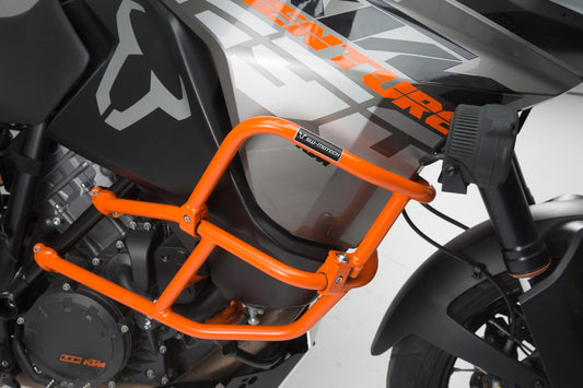 SW-Motech Oberer Sturzbügel für orig. KTM Sturzbügel | Schwarz. KTM 1290 SAdv R/ S (16-), 1090 Adv (16-).