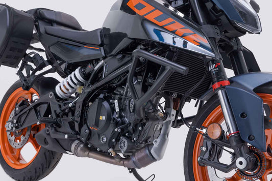 SW-Motech Sturzbügel | Schwarz. 125/390 Duke (23-), Svartpil/Vitpil 401.