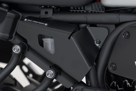 SW-Motech Bremsflüssigkeitsbehälter-Schutz Set | Schwarz. Yamaha XSR700 (15-) / XT (19-). L + R.