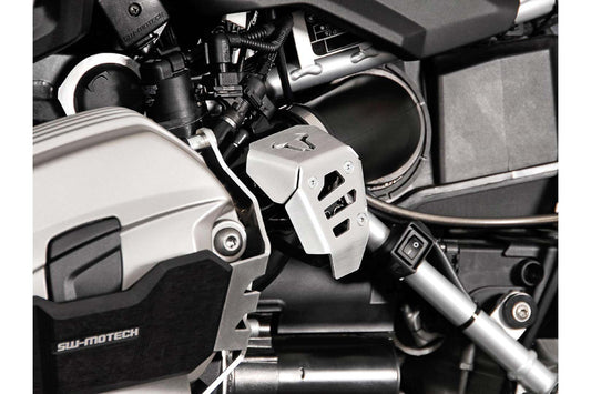 SW-Motech Bremsflüssigkeitsbehälter-Schutz | Silbern. BMW-, Ducati-, KTM-, Husqvarna-Modelle.