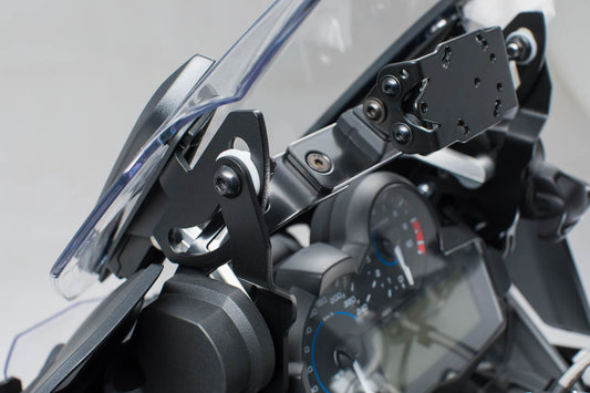 SW-Motech Scheibenverstärkung | Schwarz. BMW R 1200 GS (12-), R 1250 GS (18-).