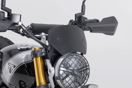 SW-Motech Windschild | Schwarz. Triumph Bonneville T100 (16-)/T120 (15-).