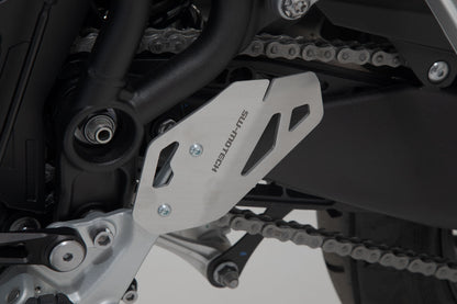 SW-Motech Fersenschutz links | Silbern. Triumph Tiger 900/GT/Rally/Pro (19-23).