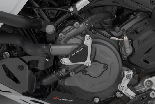 SW-Motech Wasserpumpenschutz | Schwarz/Silbern. Ducati Modelle.