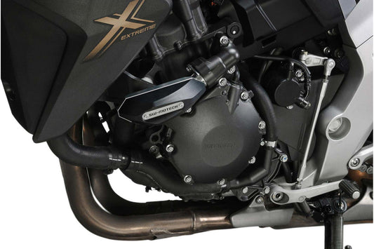 SW-Motech Sturzpad-Kit für Vorderachse | Schwarz. Honda CB1000R (18-).