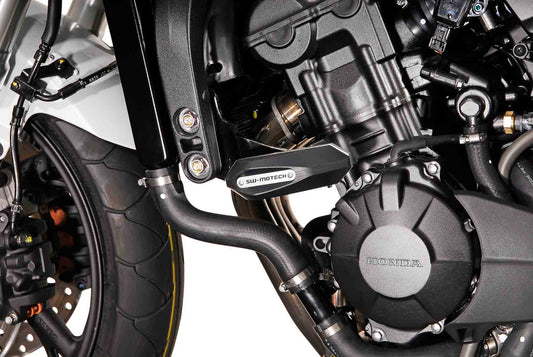 SW-Motech Sturzpad-Kit | Schwarz. Honda CB600F (07-13), CBF600 S/N (08-09).