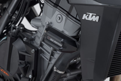 SW-Motech Sturzpad-Kit für Vorderachse | Schwarz. KTM-Modelle, Husqvarna Norden 901.