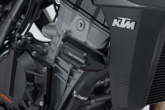 SW-Motech Sturzpad-Kit für Vorderachse | Schwarz. KTM-Modelle, Husqvarna Norden 901.