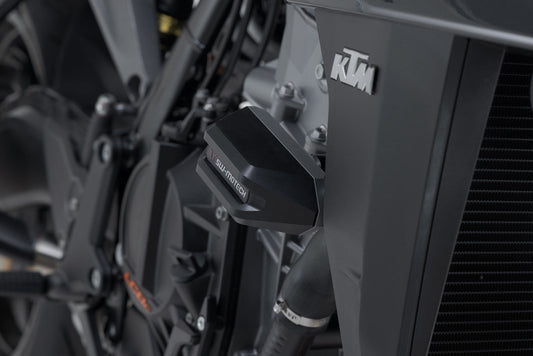 SW-Motech Sturzpad-Kit | Schwarz. KTM 990 Duke (23-).