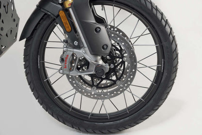 SW-Motech Sturzpad-Kit für Hinterachse | Schwarz. Suzuki, Honda, Triumph Modelle.