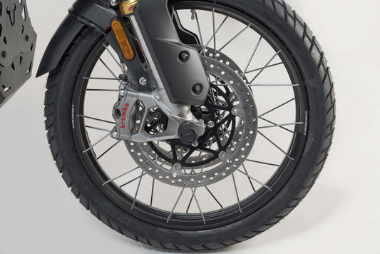SW-Motech Sturzpad-Kit für Hinterachse | Schwarz. Suzuki, Honda, Triumph Modelle.