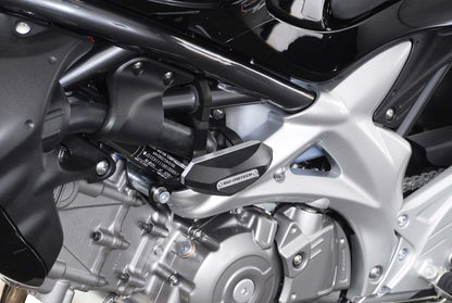 SW-Motech Sturzpad-Kit | Schwarz. SFV650 Gladius (09-16) / SV650 (15-).