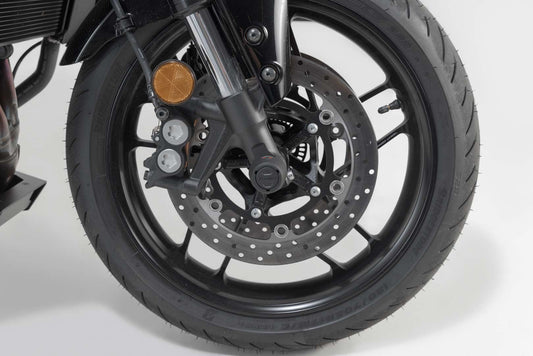 SW-Motech Sturzpad-Kit für Vorderachse | Schwarz. Yamaha MT-09/SP, XSR900, XT1200Z.
