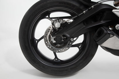 SW-Motech Sturzpad-Kit für Hinterachse | Schwarz. Yamaha MT-09 (13-16)/Tracer, XSR900/Abar.