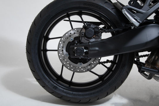 SW-Motech Sturzpad-Kit für Hinterachse | Schwarz. Yamaha Tracer 9 / GT (20-).