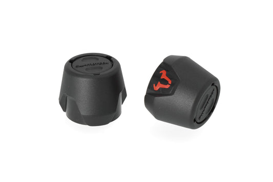 SW-Motech Sturzpad-Kit für Vorderachse | Schwarz. Yamaha Tracer 9 / GT (20-).
