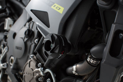SW-Motech Sturzpad-Kit für Hinterachse | Schwarz. Yamaha MT-09 (20-).