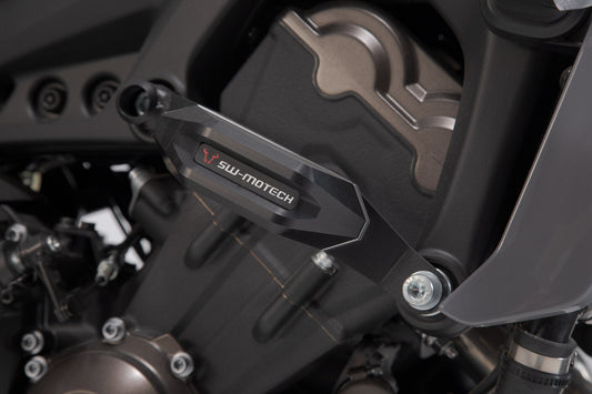 SW-Motech Sturzpad-Kit | Schwarz. Yamaha MT-09/Tracer, XSR900/Abarth.