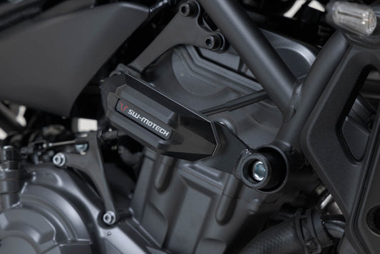 SW-Motech Sturzpad-Kit | Schwarz. Yamaha MT-07 (14-) / MT-07 Tracer (16-).