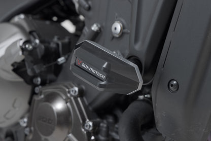 SW-Motech Sturzpad-Kit | Schwarz. Yamaha Tracer 9 (20-).