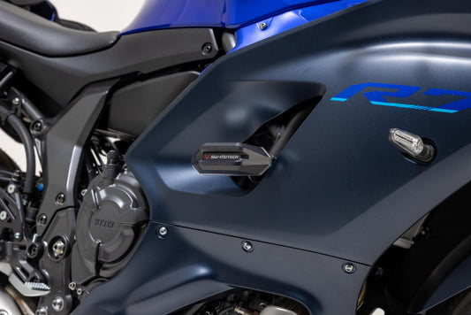 SW-Motech Sturzpad-Kit | Schwarz. Yamaha YZF-R7 (21-).