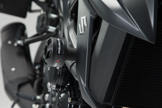 SW-Motech Sturzpad-Kit | Schwarz. Yamaha MT-03 (16-)/Suzuki GSX-S750 (17-).