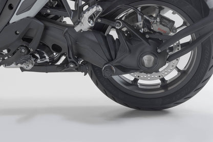 SW-Motech Sturzpad-Kit für Hinterachse | Schwarz. BMW-Modelle m. Einarmschwinge hinten.