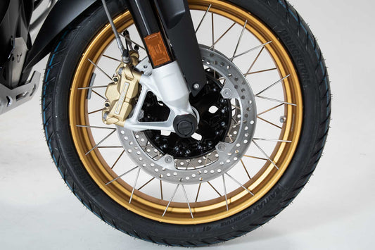 SW-Motech Sturzpad-Kit für Vorderachse | Schwarz. BMW R 1200 GS / RT, R 1250 GS / RT.