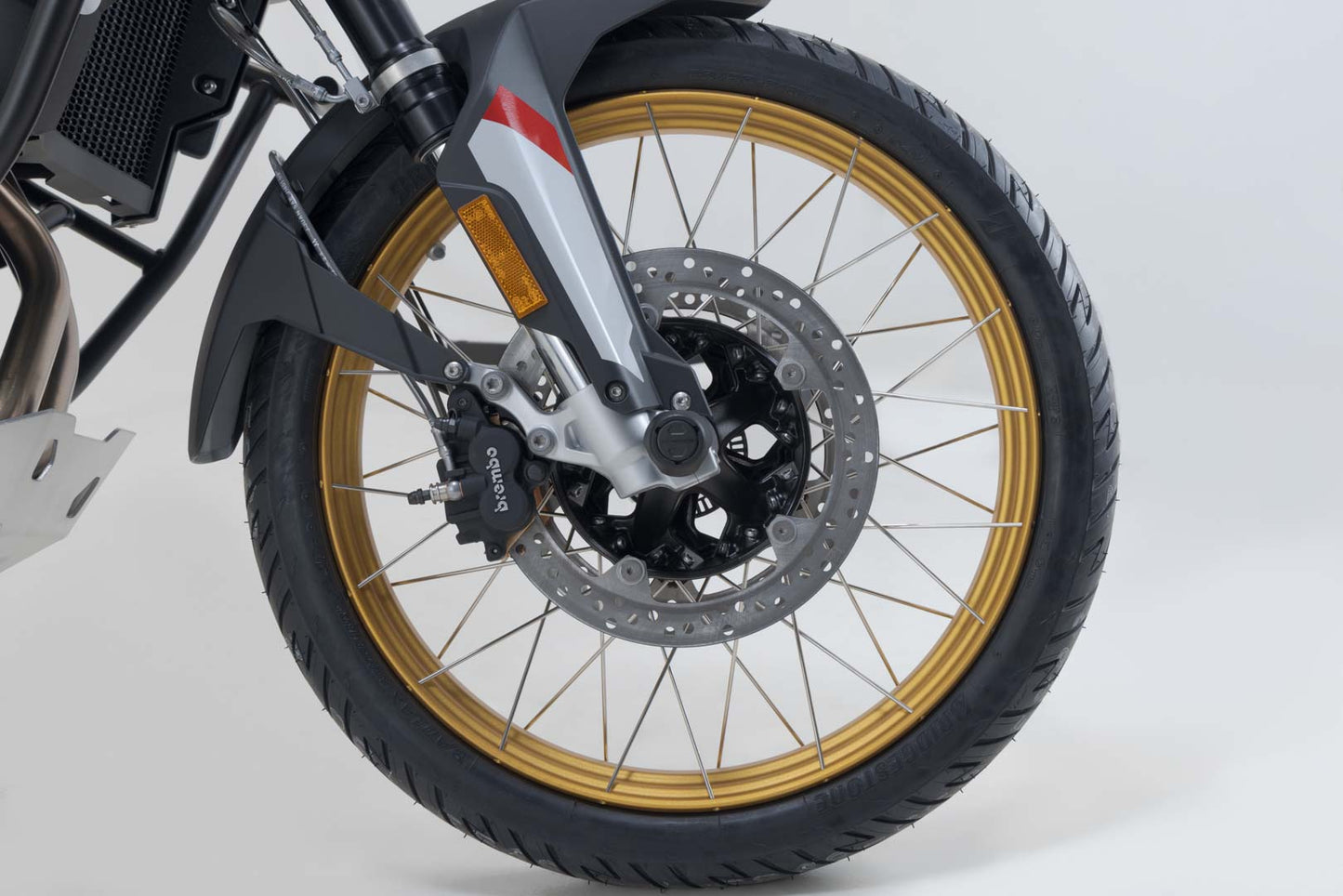 SW-Motech Sturzpad-Kit für Vorderachse | Schwarz. BMW F750/800GS, F850GS/Adv, F900R/XR/GS.
