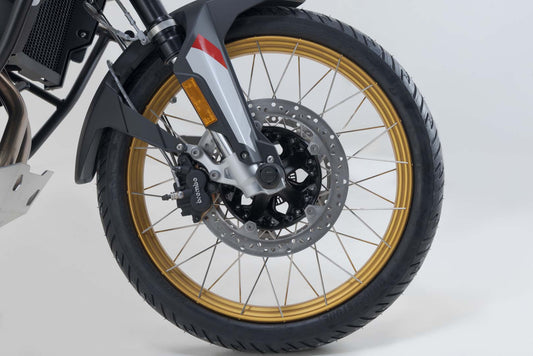 SW-Motech Sturzpad-Kit für Vorderachse | Schwarz. BMW F750/800GS, F850GS/Adv, F900R/XR/GS.