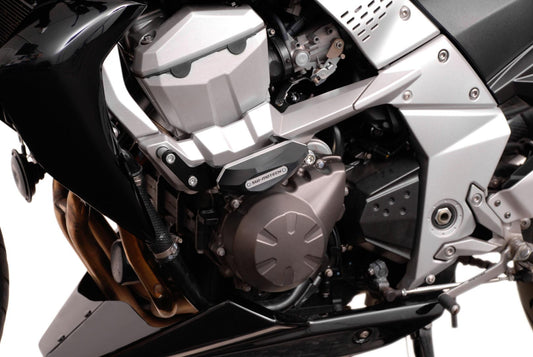 SW-Motech Sturzpad-Kit | Schwarz. Kawasaki Z750 (07-12) Z750R (11-12).