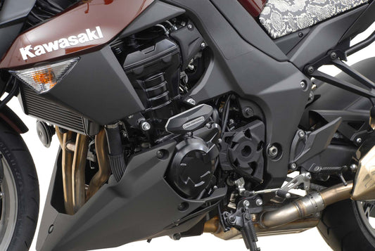SW-Motech Sturzpad-Kit | Schwarz. Kawasaki Z 1000 (10-).