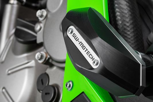 SW-Motech Sturzpad-Kit | Schwarz. Kawasaki ER-6f (12-16).