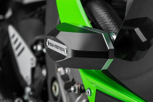 SW-Motech Sturzpad-Kit | Schwarz. Kawasaki Ninja ZX-6R 636 (13-23).