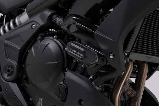 SW-Motech Sturzpad-Kit | Schwarz. Kawasaki Versys 650 (14-21).