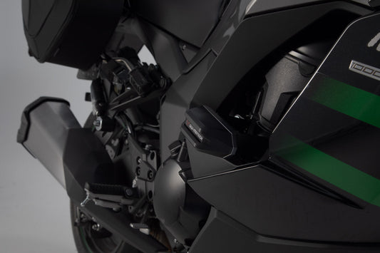 SW-Motech Sturzpad-Kit | Schwarz. Kawasaki Ninja 1000SX (19-24).