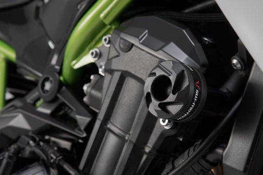 SW-Motech Sturzpad-Halter | Silber. Kawasaki Ninja ZX4-RR (23-).