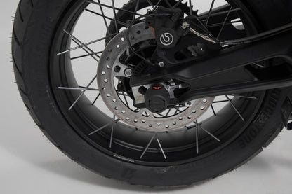 SW-Motech Sturzpad-Kit für Hinterachse | Schwarz. Triumph Tiger 800 (10-)/ 900 (19-).