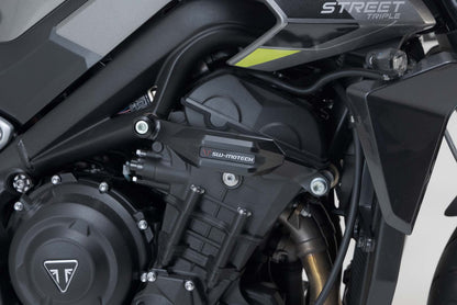 SW-Motech Sturzpad-Kit | Schwarz. Triumph Speed Triple 1050 (10-).
