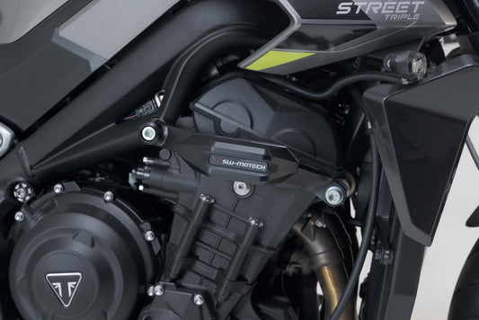 SW-Motech Sturzpad-Kit | Schwarz. Triumph Speed Triple 1050 (10-).