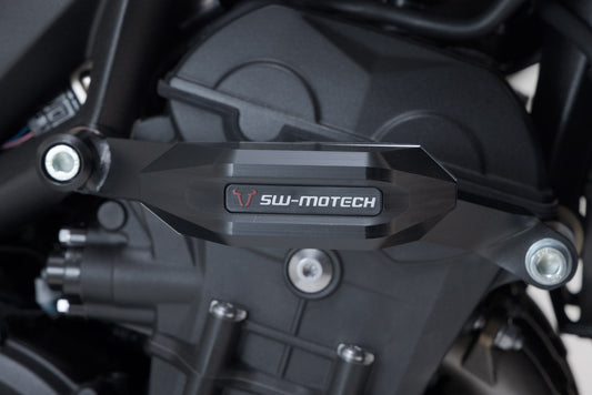 SW-Motech Sturzpad-Kit | Schwarz. Triumph Street Triple (12-) / Rx (15-).