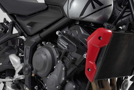 SW-Motech Sturzpad-Kit | Schwarz. Triumph Trident 660 / Tiger 660 (21-).