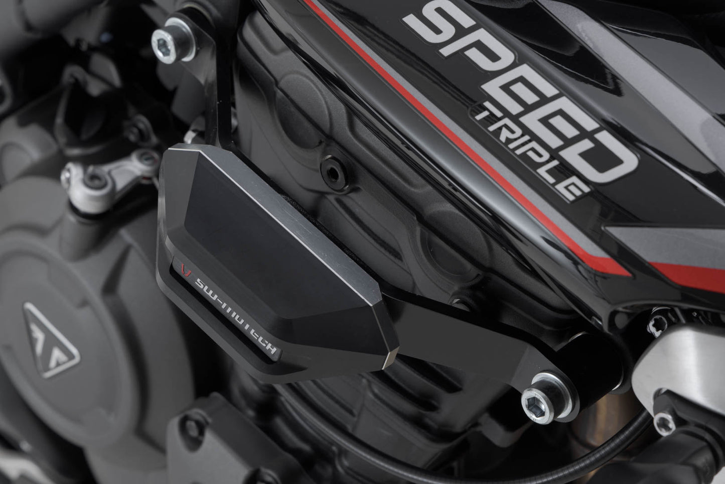 SW-Motech Sturzpad-Kit | Schwarz. Triumph Speed Triple 1200 RS (21-).