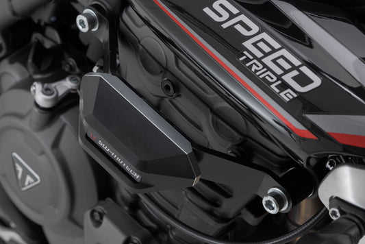SW-Motech Sturzpad-Kit | Schwarz. Triumph Speed Triple 1200 RS (21-).