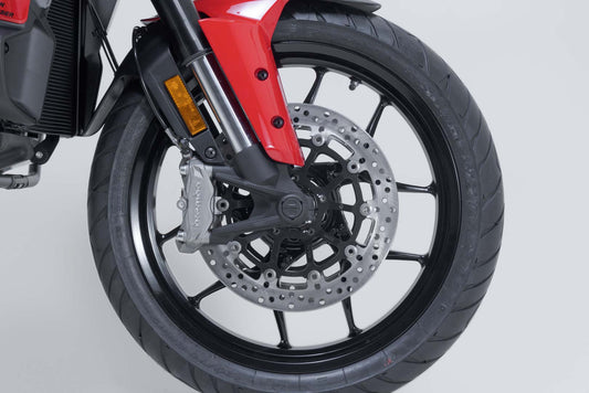 SW-Motech Sturzpad-Kit für Vorderachse | Schwarz. Ducati Multistrada V2 / V2 S (24-).