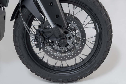 SW-Motech Sturzpad-Kit für Vorderachse | Schwarz. Moto Morini X-Cape 650 (21-).