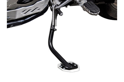SW-Motech Seitenständerfuß-Verbreiterung | Schwarz/Silbern. Yamaha Tracer 9 Modelle (20-).